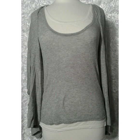 Michael Michael Kors double layer drape blouse size M - Picture 2 of 7